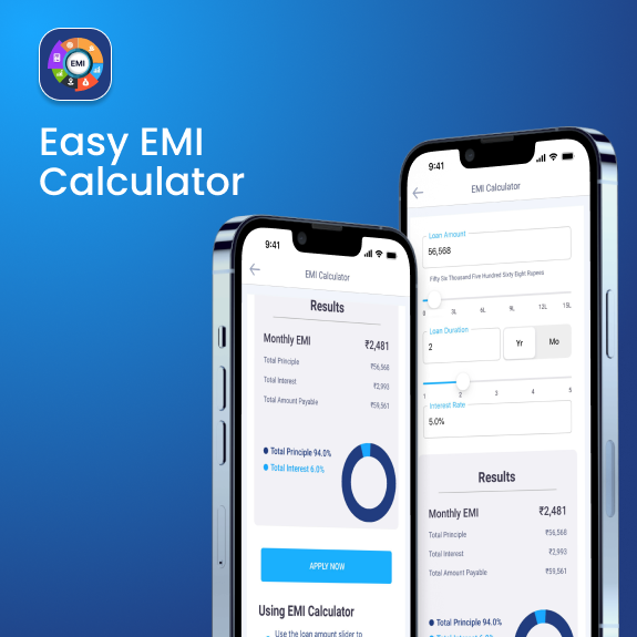 Easy EMI Calculator app cover